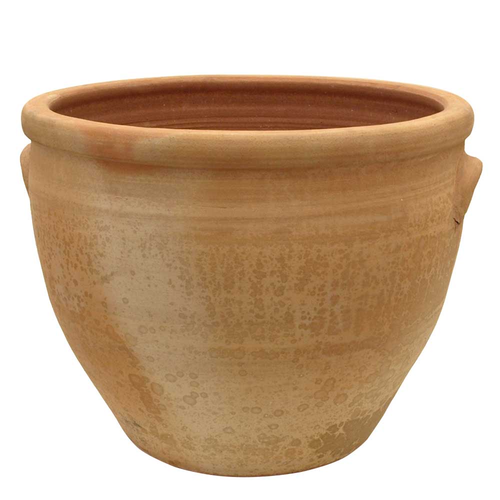 Greek Terracotta Pottery - Patitiri Pot with Handles - Eye of the Day